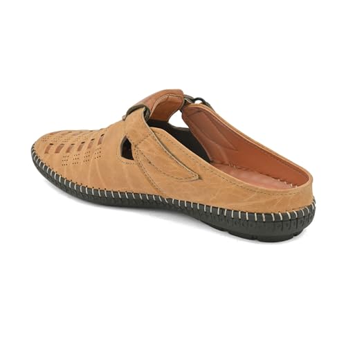 Image of Centrino Men's Fisherman Sandals | Sporty & Casual Summer Footwear | Adjustable Fit with soft cushion Padding | Closed-Toe Comfort & Durability (9285)