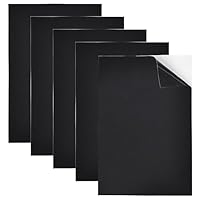 Kleemeiero 5 Stück Selbstklebende Schaumstoffplatte Schwarz Schaumstoff Platten 300 * 200 * 3mm Zellkautschuk Selbstklebend Moosgummi Polster rutschfeste Schaumstoffmatte mit Kleberücken für Möbel