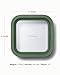 Caraway Glass Food Storage - 4.4 Cup Glass Container - Ceramic Coated Food Container - Non Toxic, Non Stick Lunch Box Container with Lids. Dishwasher, Oven, & Microwave Safe - Sage