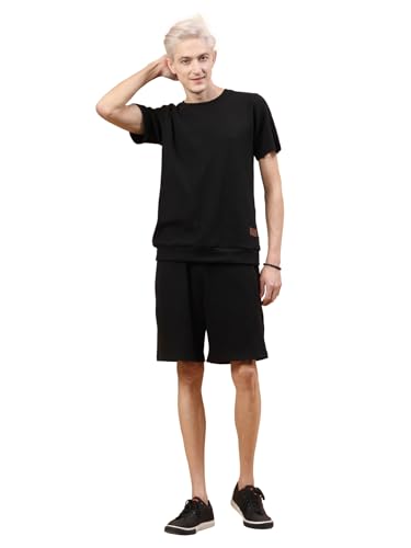 Image of Rigo Cotton Blend Waffle Knit Self Textured Co-Ord Set For Men's|Night Suit Set|Lounge-Wear Pajama Set|Night Wear, Beach Wear, Vacation Wear