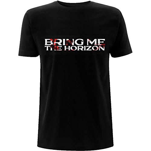 Bring Me The Horizon T-Shirt Symbols Band Logo Nue Officiel Homme Noir, Noir, XL