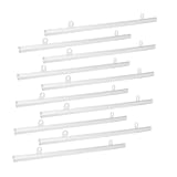 BAZEITFLOW 10 piezas Varillas Colgantes de PVC para Carteles Barras...