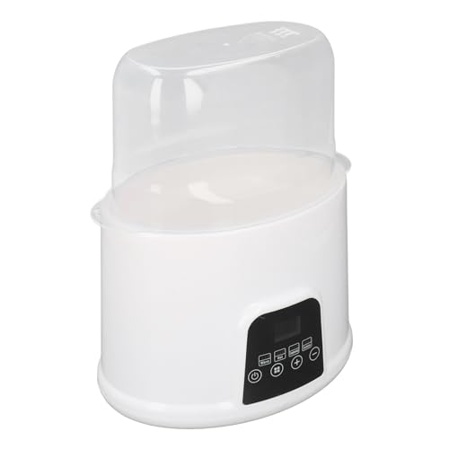 Chrees Calentador de Biberones, Capacidad para 6 Biberones con Temperatura Constante de 24 Horas para Calentamiento Rápido, Descongelación, Limpieza de Alimentos para Bebés y Este (Enchufe europeo)