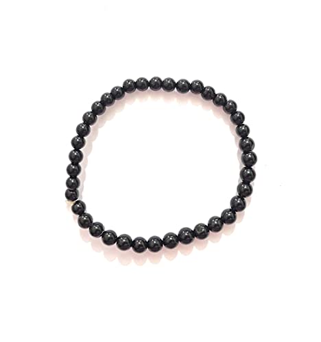 Bracelet spinelle noire naturelle 72ct : Le cadeau idéal en pierre précieuse de 7 pouces
