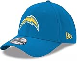 New Era Unisex-Adult NFL 39THIRTY Team Color Primary Primary Logo Stretch Fit Flex Football Cap Hat - Los Angeles Chargers Blue - Medium/Large