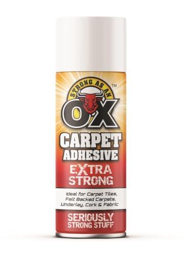 Rapide Extra Strong Spray Adhesive - 500ml Multipurpose Contact Glue for Carpet, Paper, Fabric, Tiles