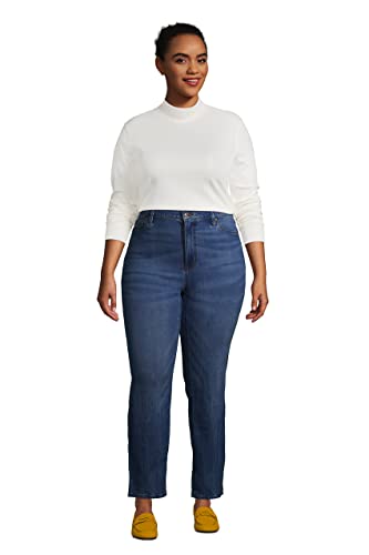 Image of Lands' End Women's Cotton Mock Turtleneck