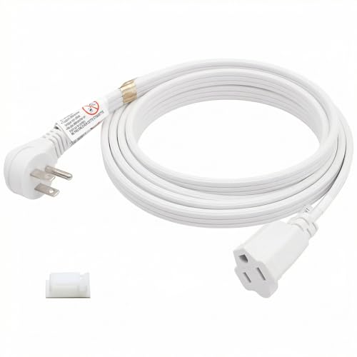 FIRMERST 10ft Air Conditioner Appliance Extension Cord Heavy Duty 14/3 White for Major Appliance, AC Unit, Refrigerator, Bidget, Microwave