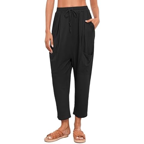 Famulily Women's High Waisted Harem Pants Cover