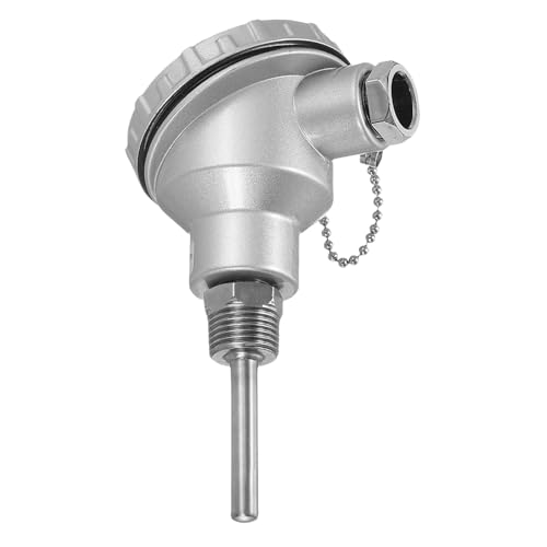 MECCANIXITY PT100 1/2�C���` NPT RTD �M�d�� �X�e�����X�X�`�[���v���[�u�f�� 201 ���x�Z���T�[ �v���[�u �^�[�~�i���w�b�h -50 ~ 500C�A8x50mm