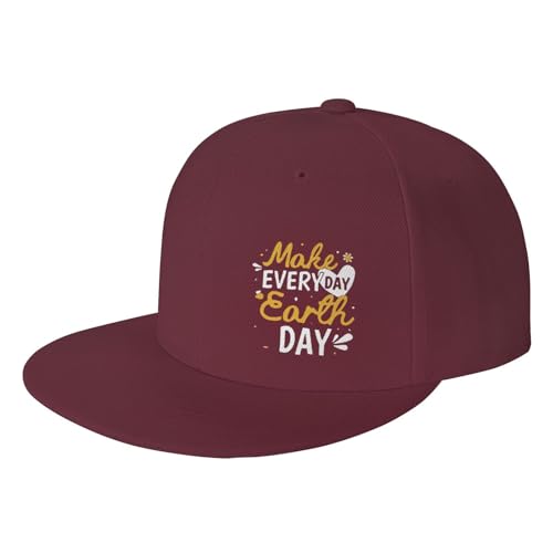 Make Everyday Earth Day Save The Planet Adjustable Outdoor Baseball Hat Flat Hat2