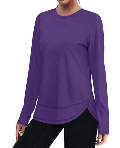 Image of XIEERDUO Women's Workout Tops Long Sleeve Shirts Sun Protection UPF 50+ Quick Dry Shirts for Hiking Running S-3XL