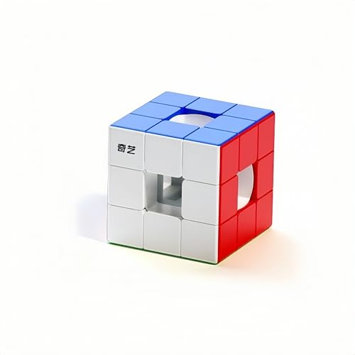 AcePitCub QY Toys 3x3 Hollow Speed Cube - 57mm Stickerless Unique Hollow Core, Ultra Smooth Lightweight Professional Speed Cube for Competition, Improves...