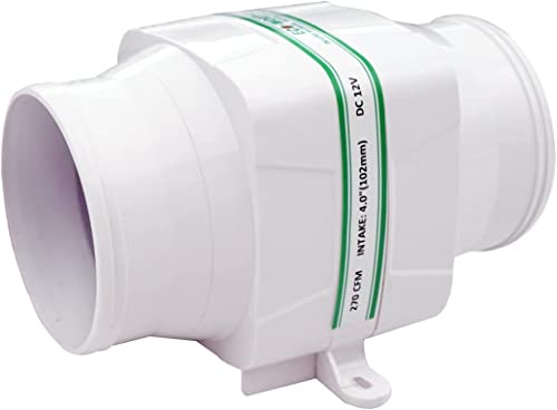 DCHOUSE Souffleur marin à haut débit de 10,2 cm 270 CFM, utilisé pour la ventilation marine Cover
