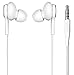 ElloGear OEM Earbuds Stereo Headphones for Samsung Galaxy S10 S10e Plus Cable - Designed by AKG - with Microphone and Volume Buttons (White)