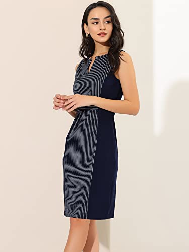 Image of Allegra K Women's Work Sheath Dress Sleeveless Business Office Pencil Dresss