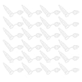 ULTECHNOVO 500 Stücke Zentrifugenröhrchen 1. 5 Ml Klar Abschlussmikrozentrifugenfläschchen- Röhrchen mit Angehängten Deckel Micro- Zentrifuge Kleine Probe Flaschenfläschchen- Behälter für Labor