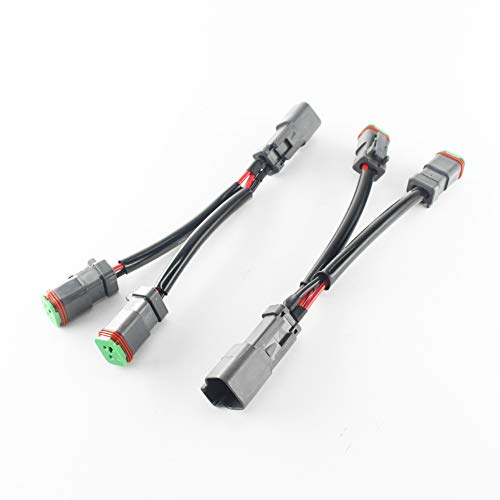 Gtinthebox 2Pcs Heavy Duty Connectors, Good For Cubic Led Pod Lights, Led Light Bar, Led Work Lamps, Fog Lights, Drl, Etc #TOP4
