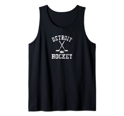 Hockey Detroit Vintage Camiseta sin Mangas