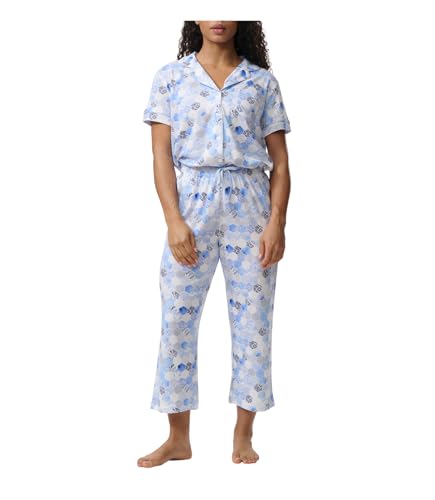 Image of Karen Neuburger Women's Short Sleeve Girlfriend Capri Pajama Set