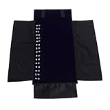 NOLITOY Bolsa Enrollable para Joyas de Terciopelo Azul Oscuro Organizador Portátil para Collares y Pulseras Compacta y Ligera para Viaje y Uso Diario Almacenamiento Seguro y