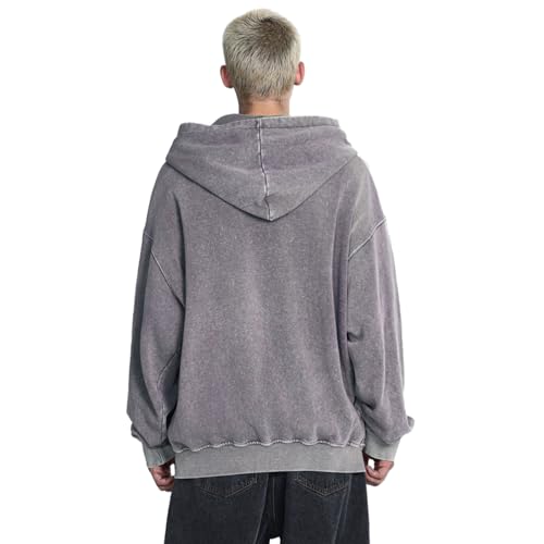 Image of Chainsaw Man Mens Streetwear Zip Up Hoodie Saint Graphic Long Sleeve Jacket with Pockets Casual Letter Print Sweatshirt