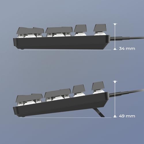 Nuovo 2025 – K245 Tastiera Gaming Wired Switches Meccanica MX Red (FR - AZERTY) - Tipo C - per PC/PS4/PS5/Xbox - Retroilluminazione RGB 24 Effetti - 105 Tasti - N-Key Rollover (NKRO) - Tastiera gaming - Immagine 7