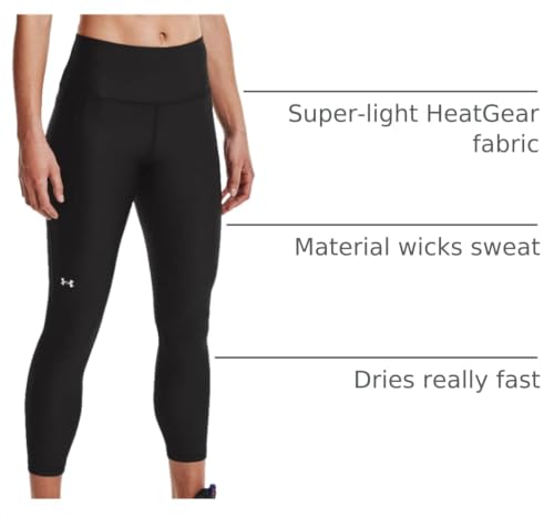 Image of Under Armour Women's HeatGear Armour High Waisted Ankle No-Slip Leggings