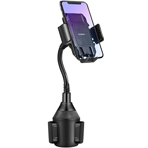 FISHOAKY Cup Holder Phone Mount, Universal Adjustable Cup Holder Cradle Car Mount Compatible with iPhone Xs XR 8 8plus 7 7Plus Samsung Galaxy S9 S9+ Note 9 S8 S7, All Phones Width 2.1