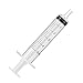 6 Pack – 5ml Plastic Syringe with Measurement, No Needle Suitable for Refilling and Measuring Liquids, Feeding Pets, Oil or Glue Applicator