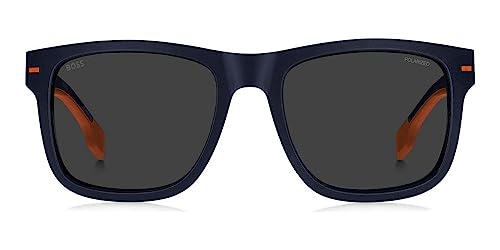 Hugo Boss BOSS 1496/S Matte Blue Orange/Grey 55/19/140 men Sunglasses2