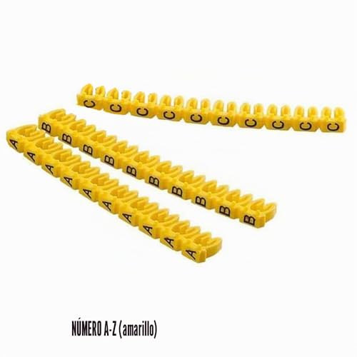 Miniatura 7 de Marcador De Numeración De Alambre, Marcadores De Alambre Coloridos, Letras A-Z, Tubo De Marcador De Cable Para Marcar Cables Codificados Por Colores 260 Unidades, 2,5 Mm