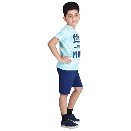 Image of Clothe Funn Boys Printed Cotton Half Sleeves T-Shirt & Shorts Set