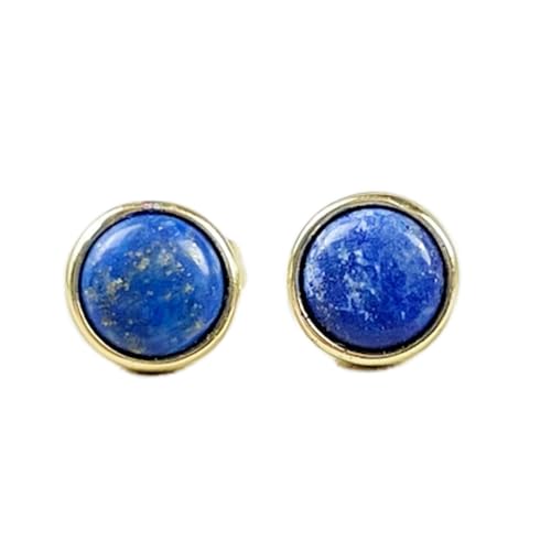 Boucles d'oreilles en lapis-lazuli naturel pour un style minimaliste au quotidien