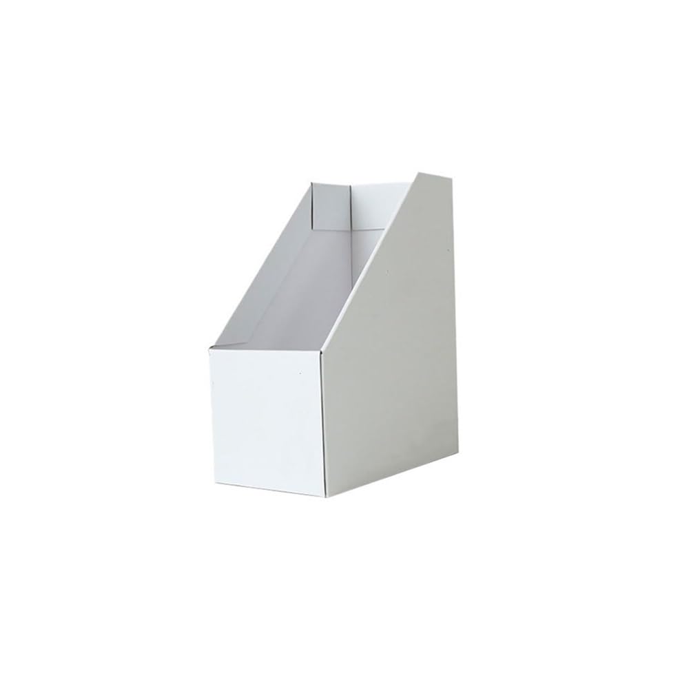 FZL02068LM Paper Organizers Magazine File Holders, A4 Document Rack, for Storing Books Office Office Trays(White)