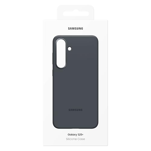 Image of Samsung Galaxy S25 Silicone Phone Case, Protective Cover, Color Variety, Smooth Grip, Durable Design, Snug Fit, US Version, EF-PS931CBEGUS, Black
