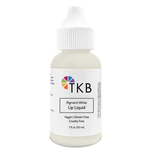 Tkb Lip Liquid Color|Liquid Lip Color For Tkb Gloss Base, Diy Lip Gloss, Pigmented Lip Gloss And Lipstick Colorant, Moisturizing, Made In Usa (1Floz (30Ml), Pigment White) #TOP4