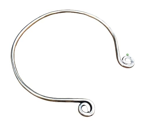 Artizanstore Viking Torc Necklace, Celtic Spiral Brass Torq, Historical Reenactment Neck Ring, Norse Pagan Asatru Jewelry #TOP7