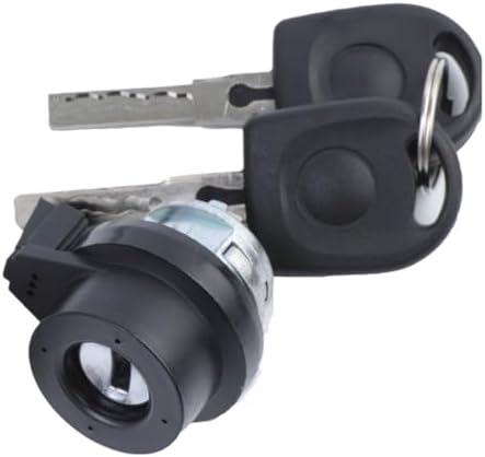 Steering Ignition Switch Lock Barrel Cylinder with Key Compatible with VW Skoda Audi A6 Q3 R8 TT Seat 8E0905855A 107905855CF 6L0905855D