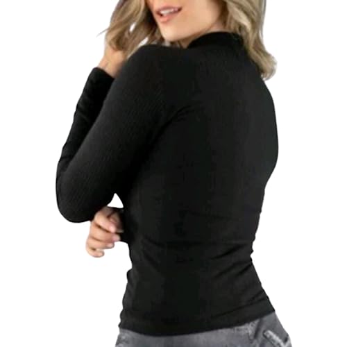 Blusa Manga Comprida Feminina Cacharrel Gola Alta Inverno Linda (as2, numeric, numeric_18, numeric_4