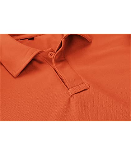 Zity Mens Polo Shirt Short Sleeve Sports Golf Tennis T-Shirt 012-Orange Xl #TOP5
