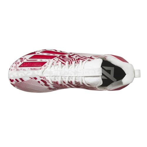 adidas Mens Adizero 12.0 Mismatch Football Sneakers Shoes - Red, White4