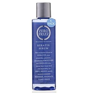 Zero-Frizz-Hair-Serum-Keratin-Corrective-5-oz Keratin Corrective Hair Serum by Zero Frizz - Detangle, Nourish and Tame Frizz for Dry and Damaged Hair - Vitamins and Proteins Help Hydrate and Smooth for Silky Soft and Shiny Hair