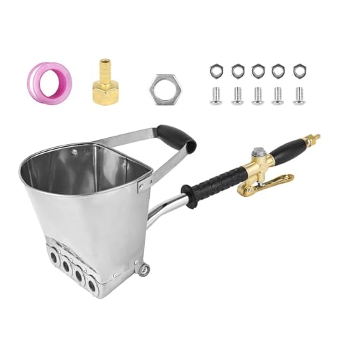 Pistola de pintura sin aire, Pistola pulverizadora de cemento de 4 orificios, máquina pulverizadora de mortero de cemento for el hogar, herramienta neumática portátil, pistola de, máquina de lechado
