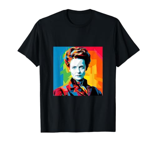 Marie Curie Pop Art T-Shirt, Men, Black, Small