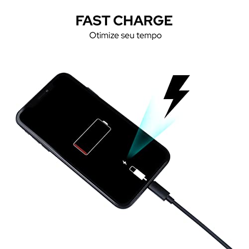 WB Carregador USB-C e USB-A rápido Veicular com duas entradas 48W, Preto