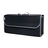 BESPORTBLE Bolsa de Almacenamiento de Coche Maletero Portátil de Carga Organizador Plegable Caddy Herramientas de Ahorro de Espacio Bolsa de Contenedor para Vehículo de Camión (Negro)