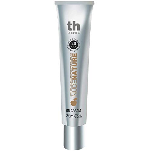 Thader Th Pharma BB Cream Nudenature con Células Madre Vegetales Activas/Maquillaje en Crema/Base de Maquillaje con Células Madre Vegetales, FPS 20, Nº20, 30ml