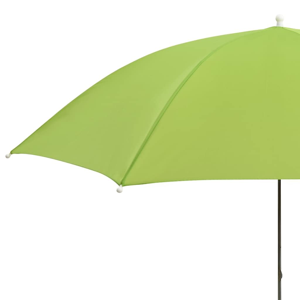 Sonnenschirm für Campingstühle 2er Set Grün 105 cm, windfest, klappbar, UV-geschützt, leicht, mit Befestigungsklemme, ideal für Balkon, Terrasse, Garten und Outdoor-Aktivitäten