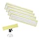 Neuytiky 4 Stück Ersatzpads für Kärcher Fenstersauger, für Kärcher Fensterreiniger Ersatzteile, Fenstersauger Zubehör Pads, Ersatzmikrofaser Wischbezug, für Karcher WV2 WV5 WV6 Plus Premium